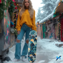 Patrón de ventilador abstracto elegante en azul co