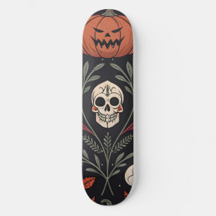 Skateboard Patrón de vibraciones de Halloween