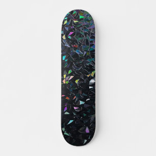 Skateboard Patrón de vidrio tintado abstracto iridiscente per