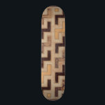 Skateboard Patrón decorativo de paño de barro africano<br><div class="desc">Patrón decorativo africano de lodo de Norman Wyatt Jr. con formas geométricas que parecen encajar. Los fans de Tetris o de formas geométricas deberían hacer esta compra hoy mismo!</div>