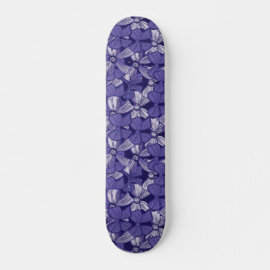Skateboard Patrón elegante de arco morado
