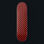 Skateboard Patrón elegante rojo negro con cuadros<br><div class="desc">Elegante skateboard Red Black Checkered Pattern . Elija el tipo de cubierta en el menú de opciones.</div>