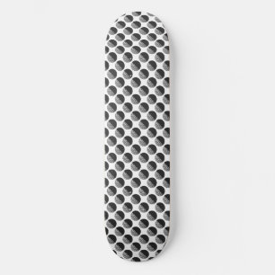 Skateboard Patrón en blanco y negro de muchas lunas