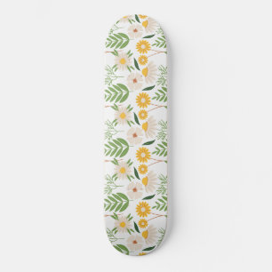 Skateboard Patrón floral