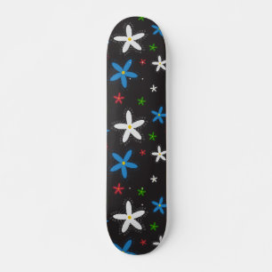 Skateboard Patrón floral