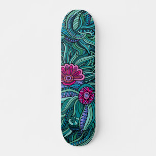 Skateboard Patrón floral abstracto moderno de moda de Guay