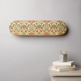 Skateboard Patrón floral Art Nouveau de William Morris Compto