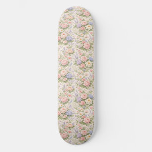Skateboard Patrón floral de jardín de campo