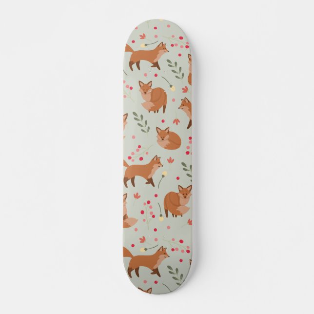Skateboard Patrón Fox caprichoso (Anverso )