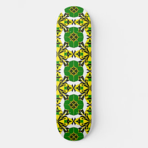 Skateboard Patrón geométrico abstracto
