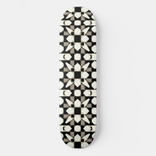 Skateboard Patrón geométrico abstracto