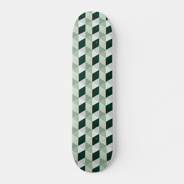 Skateboard Patrón geométrico abstracto - N.º 01 (Anverso )