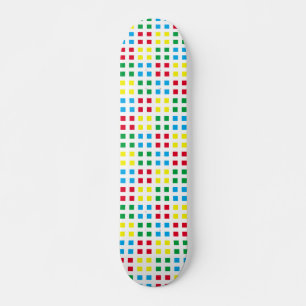 Skateboard Patrón geométrico colorido
