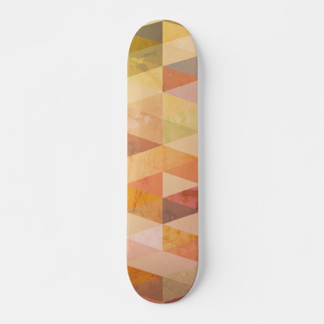 Skateboard Patrón geométrico de triángulo suave (Anverso )