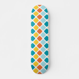 Skateboard  Patrón Geométrico Vintage Estilo moderno   