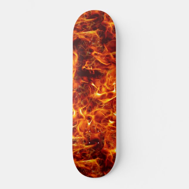 Skateboard Patrón Inferno de llamas de fuego (Anverso)