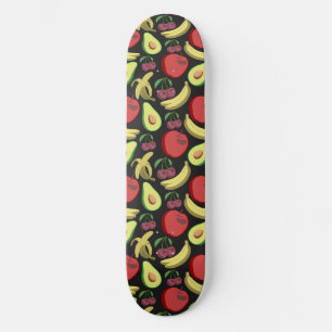 Skateboard Patrón ininterrumpido de frutas   fruta tropical c