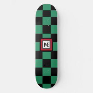 Skateboard Patrón japonés de ichimatsu controlado