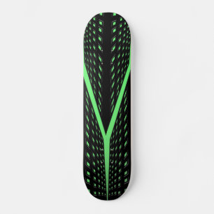 Skateboard Patrón láser verde