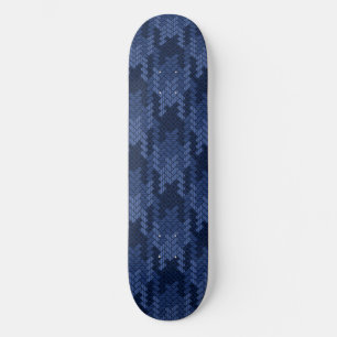 Skateboard Patrón llamativo de formas azules