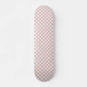 Skateboard Patrón minimalista de trenzado de color rosa oscur
