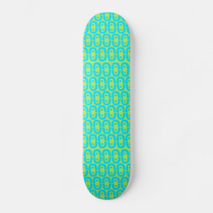 Skateboard patrón moderno colorido