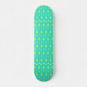 Skateboard patrón moderno colorido