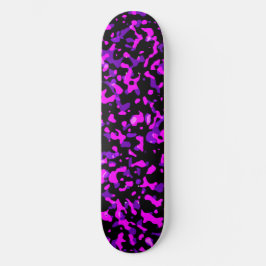 Skateboard Patrón moderno de camuflaje rosa y morado