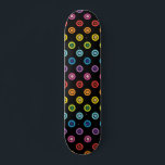 Skateboard Patrón moderno de destellos de punto Purpurina arc<br><div class="desc">Este diseño moderno presenta un colorido patrón de punto purpurina arcoiris #skate #skateboard #skateboarding #skater #sports #fun #open #rainbow #purpurina #girly #lgbt #orgullo</div>