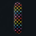 Skateboard Patrón moderno de destellos de punto Purpurina arc<br><div class="desc">Este diseño moderno presenta un colorido patrón de punto purpurina arcoiris #skate #skateboard #skateboarding #skater #sports #fun #open #rainbow #purpurina #girly #lgbt #orgullo</div>