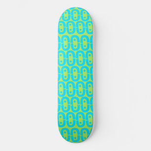 Skateboard patrón moderno y colorido