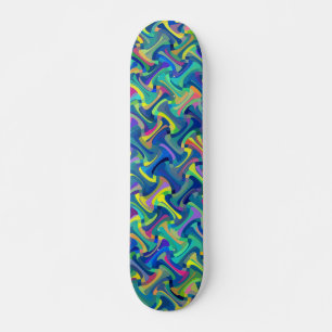 Skateboard Patrón multicolor