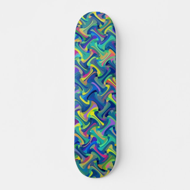 Skateboard Patrón multicolor (Anverso )