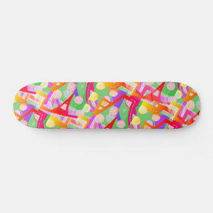 Skateboard Patrón multicolor