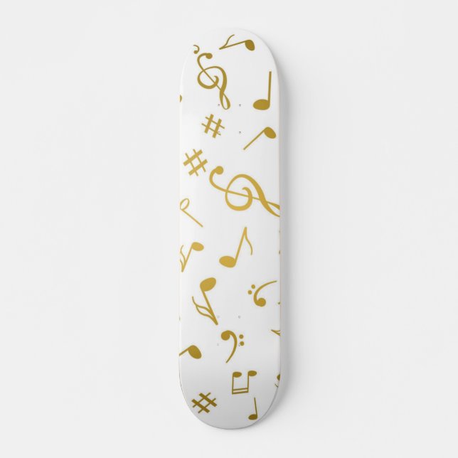 Skateboard Patrón musical (Anverso )