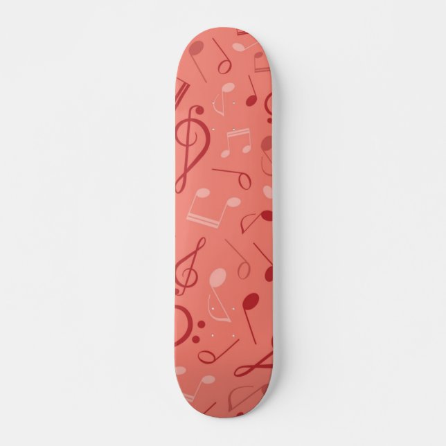 Skateboard Patrón musical (Anverso )