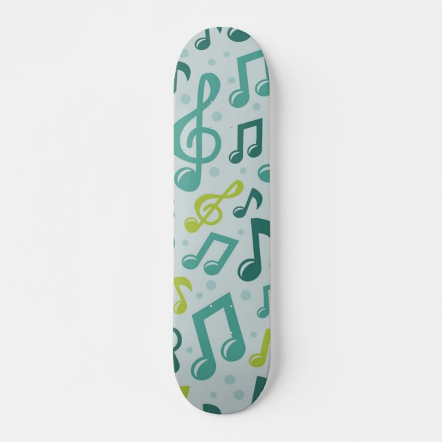 Skateboard Patrón musical (Anverso )