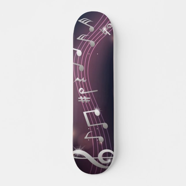 Skateboard Patrón musical (Anverso )