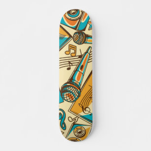 Skateboard Patrón musical