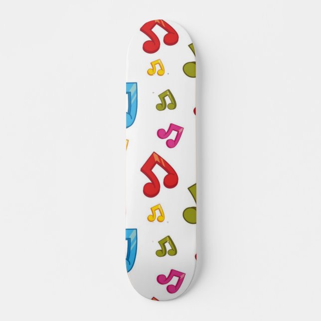 Skateboard Patrón musical (Anverso )