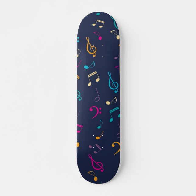 Skateboard Patrón musical (Anverso )