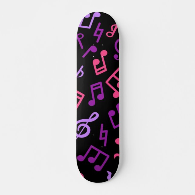 Skateboard Patrón musical (Anverso )