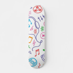 Skateboard Patrón musical