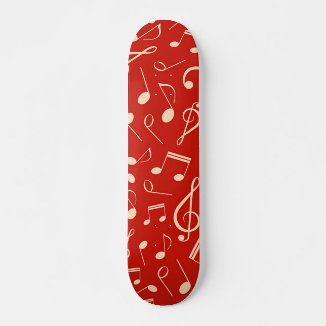 Skateboard Patrón musical (Anverso )