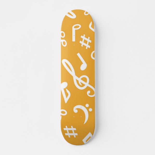 Skateboard Patrón musical (Anverso )