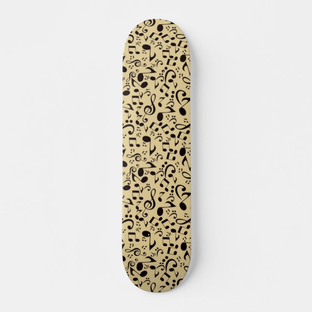 Skateboard Patrón musical (Anverso )