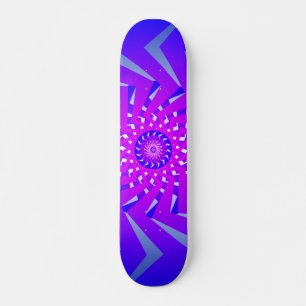 Skateboard Patrón Radial Psicodélico: Arte Vectorial: Patinet