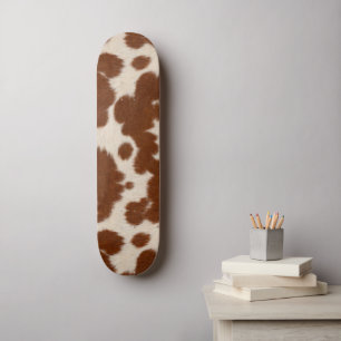 Skateboard Patrón realista de cuero de ternera