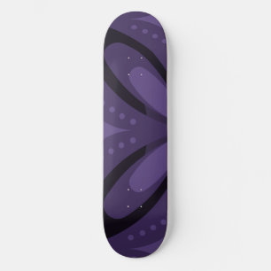 Skateboard Patrón Retro de Color Púrpura Oscuro