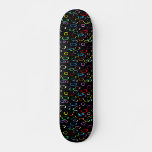 Skateboard Patrón retro en